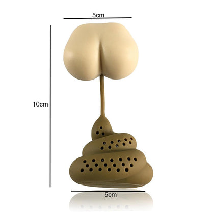 Funny Silicone Poop Tea Infuser for Loose Leaf Tea by HitMyNeed