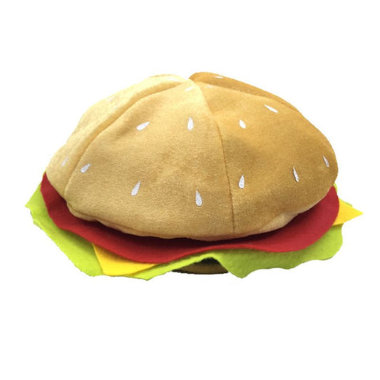 Funny Soft Cloth Hamburger Costume Hat by HitMyNeed