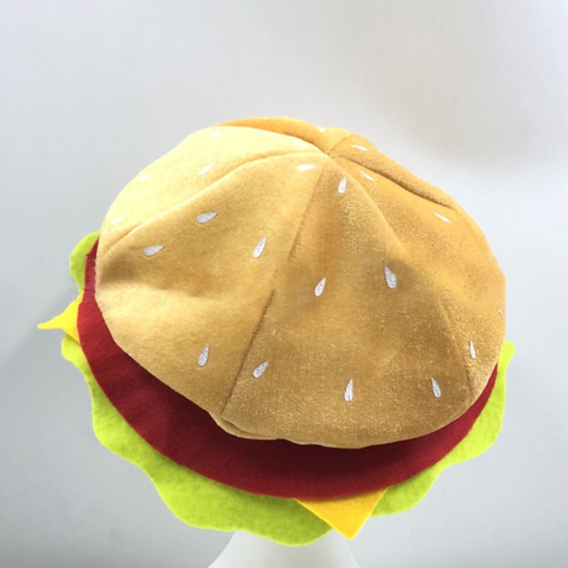 Funny Soft Cloth Hamburger Costume Hat by HitMyNeed