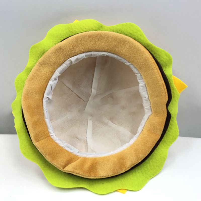 Funny Soft Cloth Hamburger Costume Hat by HitMyNeed