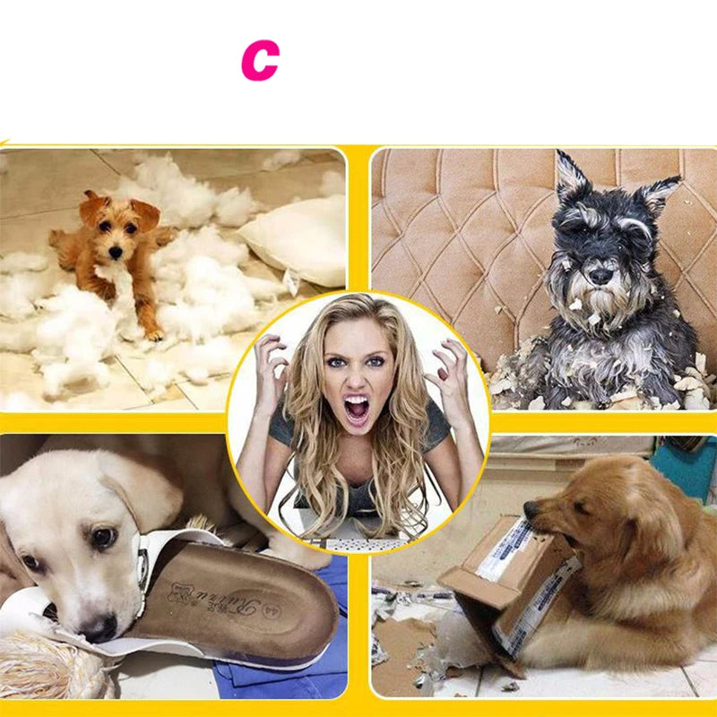 Funny Squeaky Teeth Ball Dog Toy, 7.5 cm by HitMyNeed