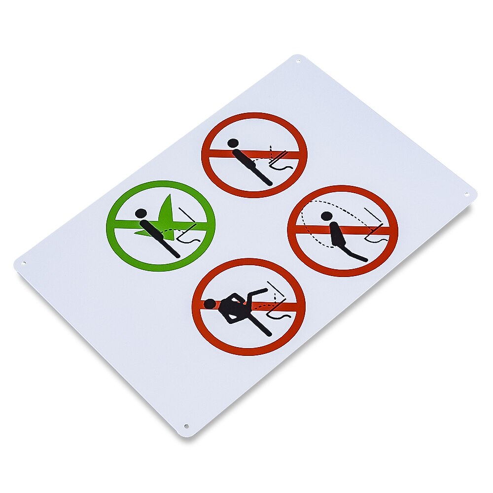 Funny Toilet Rules Metal Sign for Men's Restrooms by HitMyNeed