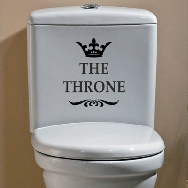 Funny Toilet Sticker Decor - The Throne Vinyl Decal by HitMyNeed