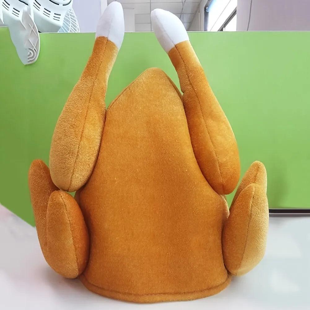 Funny Turkey Leg Hat for Adults - Holiday Party Cap by HitMyNeed