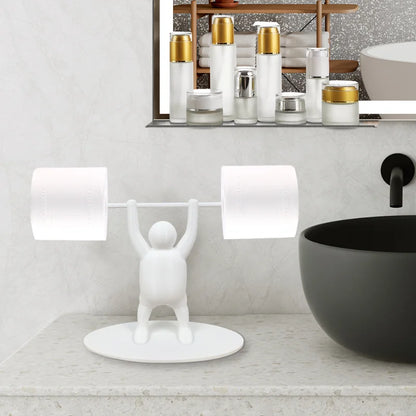 Funny Weightlifting Toilet Paper Holder 3D Printed by HitMyNeed