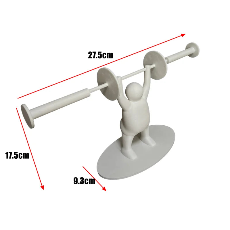 Funny Weightlifting Toilet Paper Holder 3D Printed by HitMyNeed