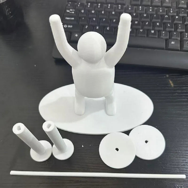 Funny Weightlifting Toilet Paper Holder 3D Printed by HitMyNeed