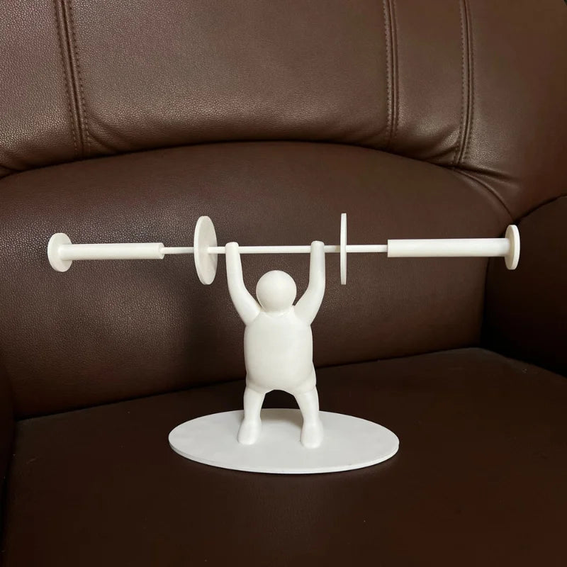 Funny Weightlifting Toilet Paper Holder 3D Printed by HitMyNeed