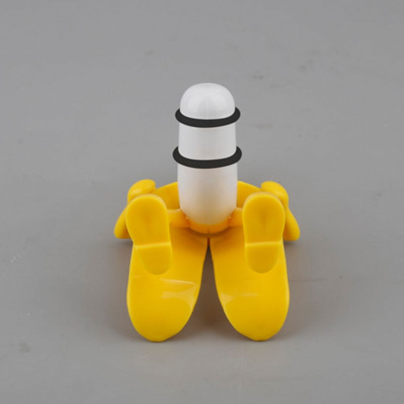 Funny Yellow Banana Wine Bottle Stopper by HitMyNeed