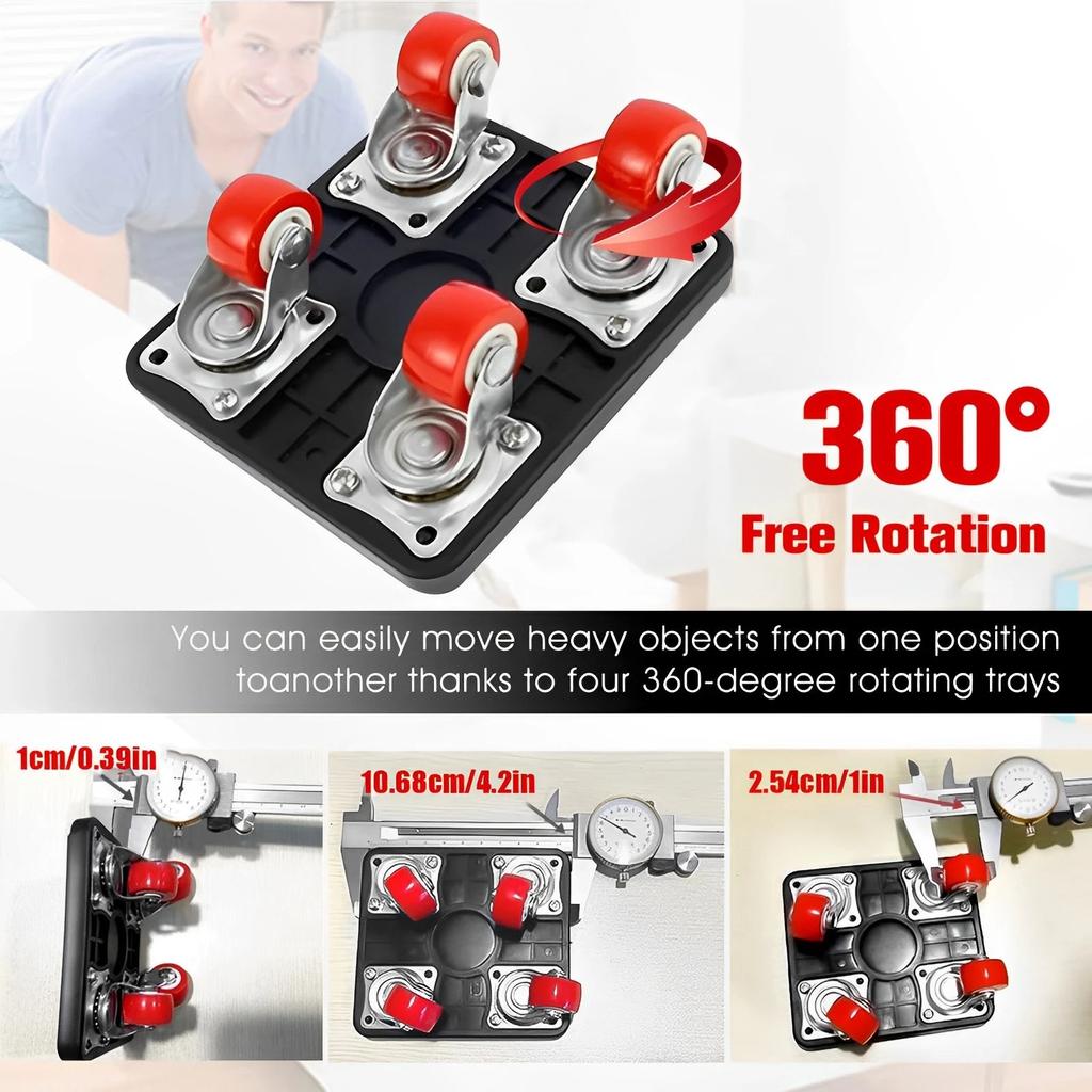Furniture Lifter & 360° Moving Dolly Set 330 lbs by HitMyNeed