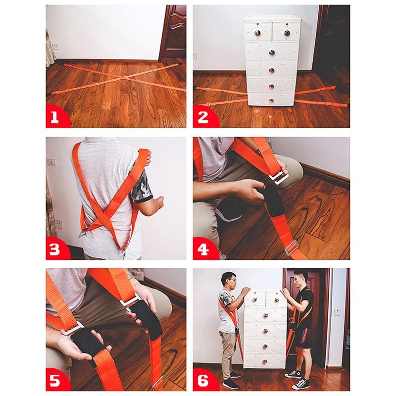 Furniture Lifting Shoulder Straps (Set of 2) by HitMyNeed