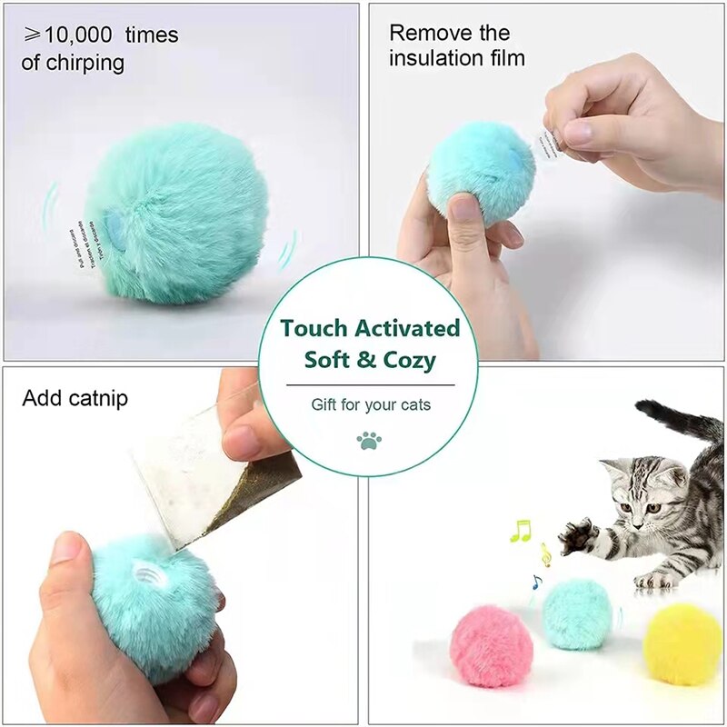Furry Interactive Cat Ball with Sound by HitMyNeed