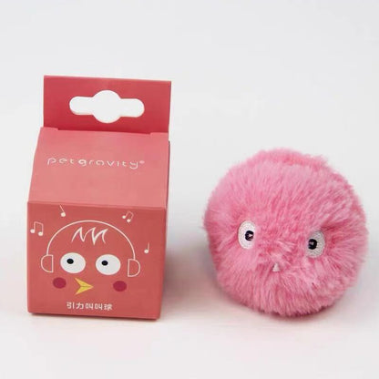 Furry Interactive Cat Ball with Sound g834a-red by HitMyNeed