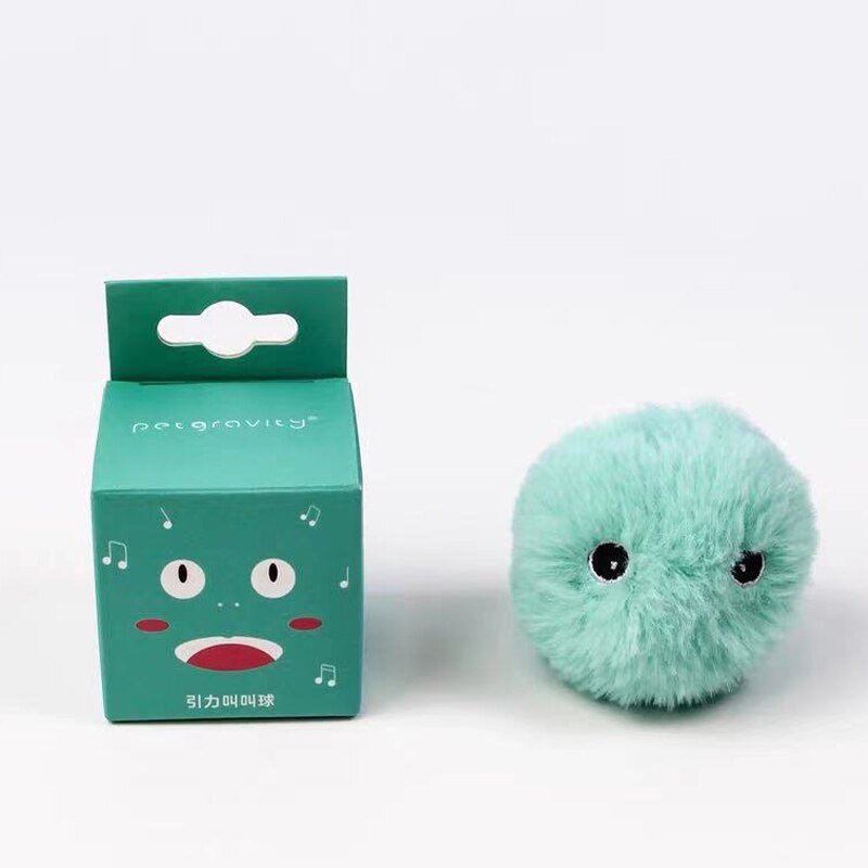 Furry Interactive Cat Ball with Sound g834c-blue by HitMyNeed