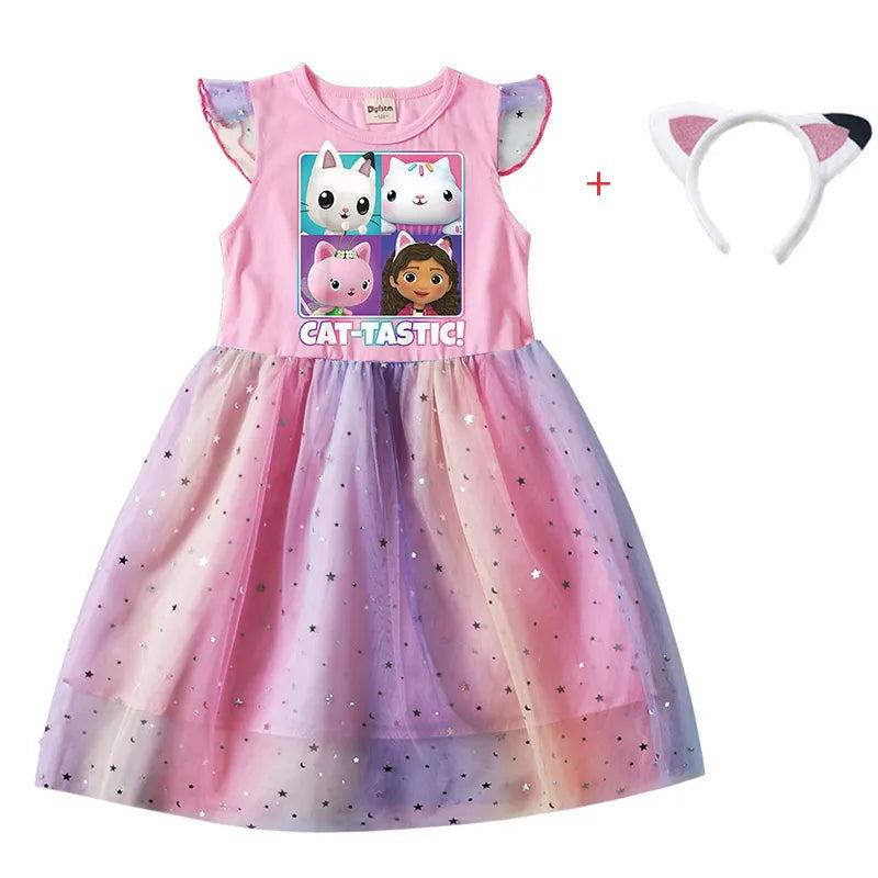 Gabby's Dollhouse Cat Dress & Headband for Girls by HitMyNeed