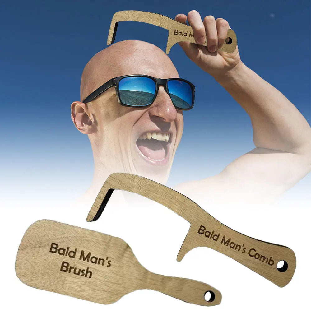 Gag Comb for Bald Men - Funny Hair Loss Gift by HitMyNeed