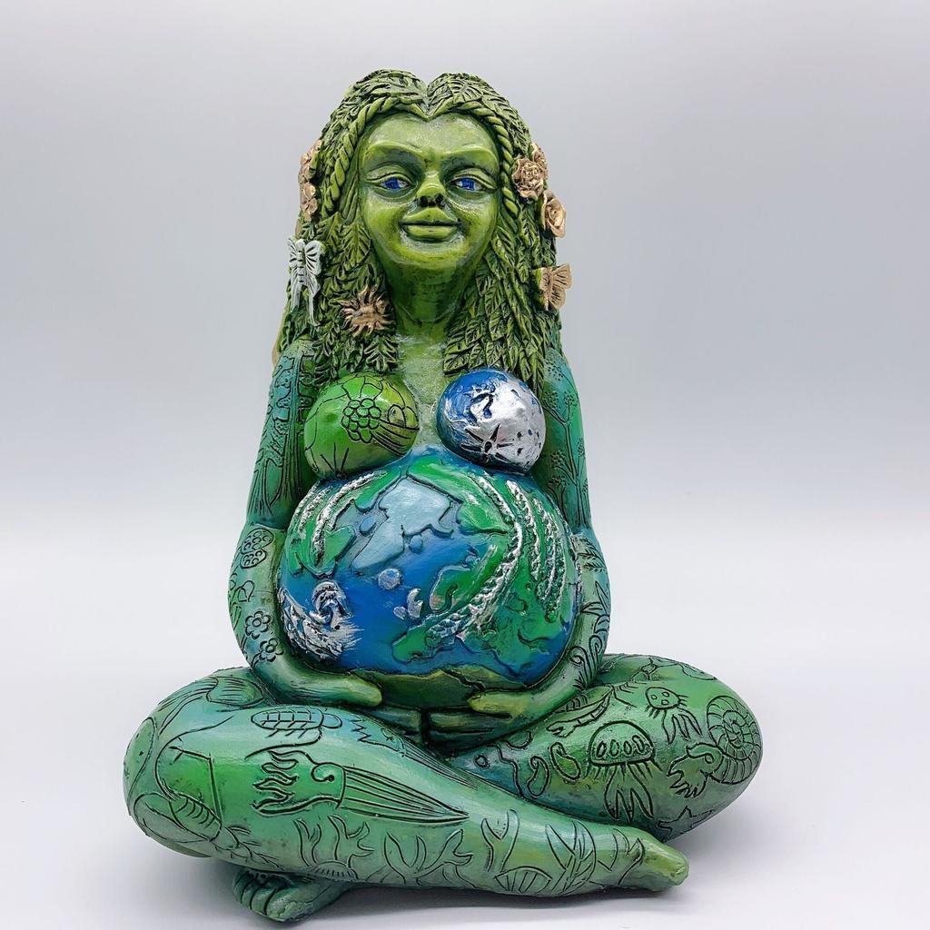 Gaia Mother Earth Resin Statue Garden Ornament by HitMyNeed