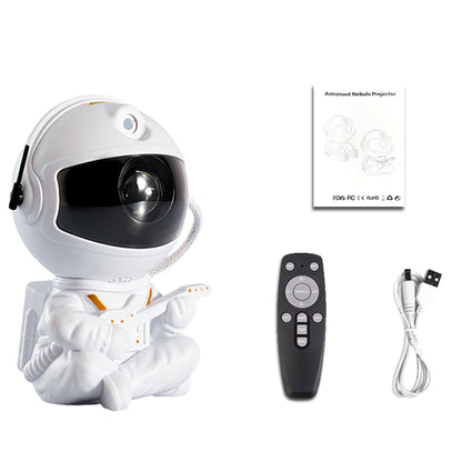 Galaxy Star Projector Astronaut LED Night Light guitar-white by HitMyNeed
