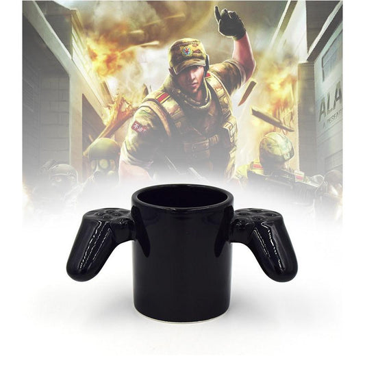 Game Controller Shaped Ceramic Coffee Mug 380ml by HitMyNeed