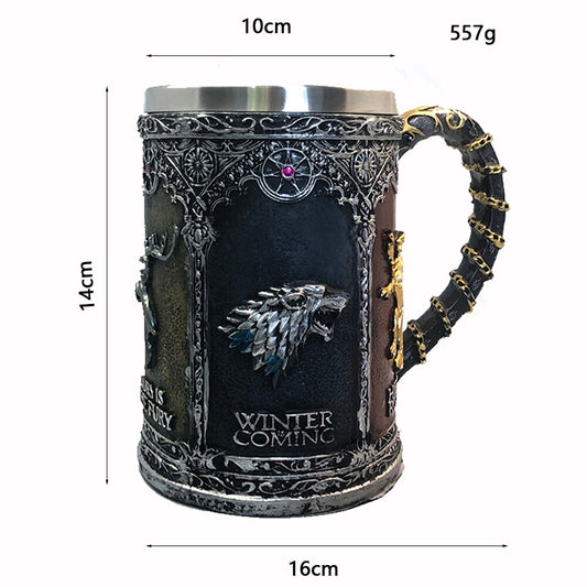 Game of Thrones 3D Tankard Mug and Wine Goblet Set m1 by HitMyNeed