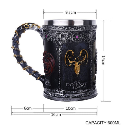 Game of Thrones Stainless Steel Beer Mug 620ml by HitMyNeed