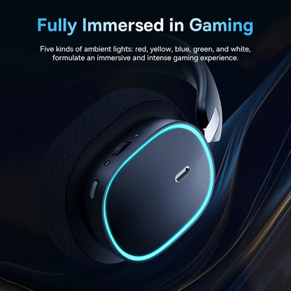 Gaming Wireless Headset Bluetooth 5.3 with Mic RGB by HitMyNeed
