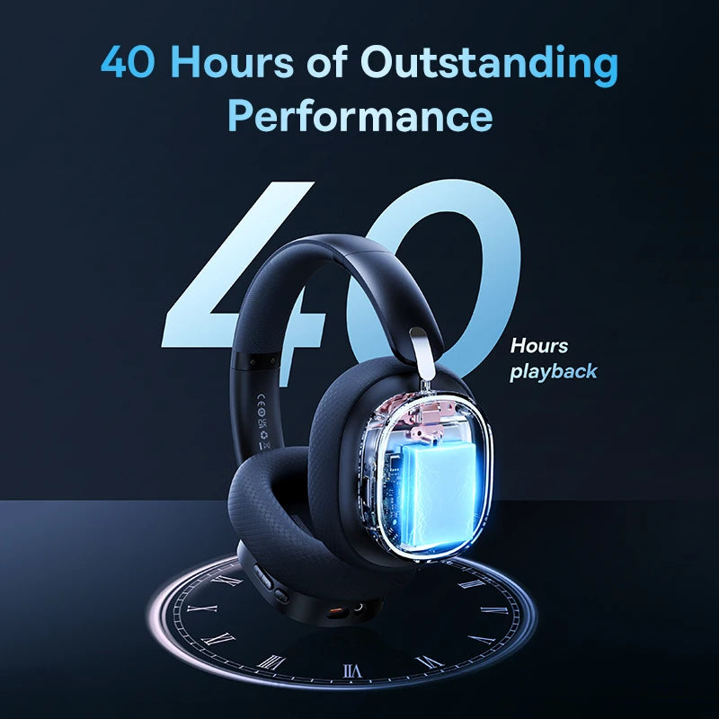 Gaming Wireless Headset Bluetooth 5.3 with Mic RGB by HitMyNeed