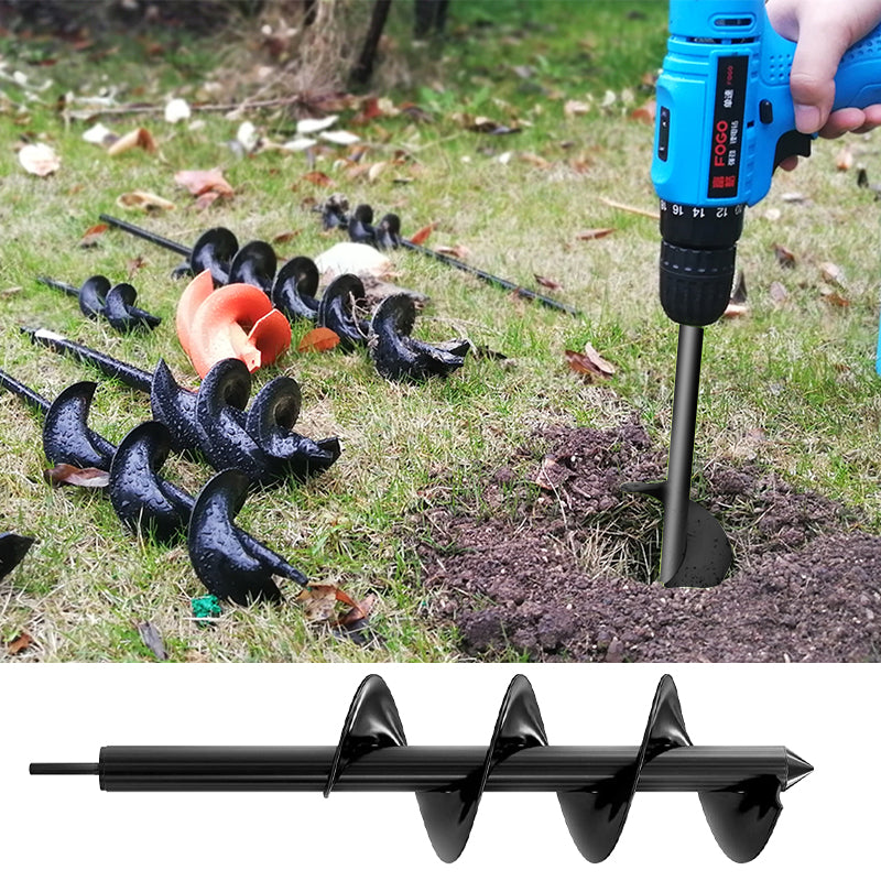 Garden Auger Drill Bit Spiral Hole Digger for Planting 4-6cmx37cm by HitMyNeed
