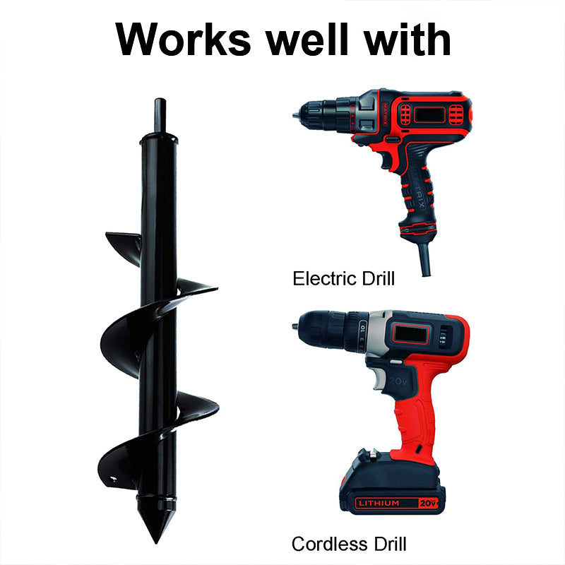 Garden Auger Drill Bit Spiral Hole Digger for Planting 4cmx22cm by HitMyNeed