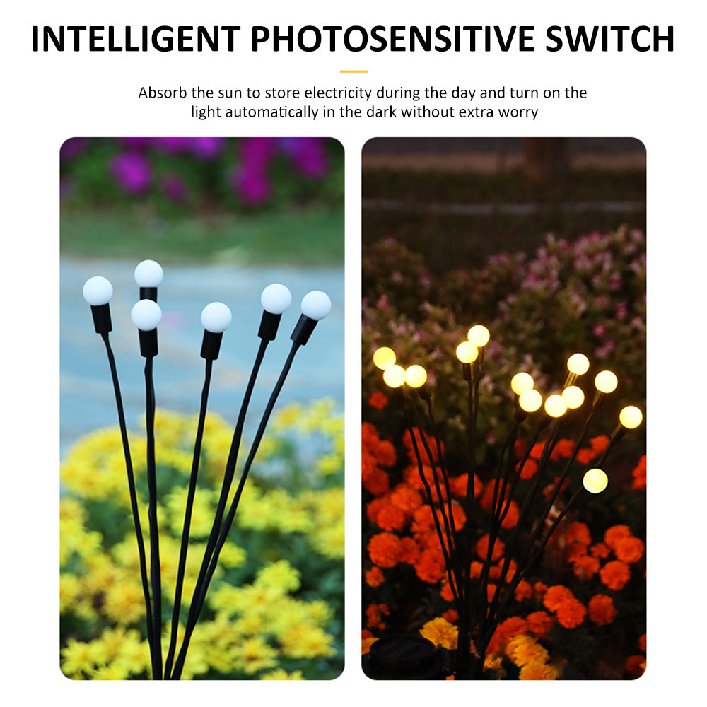 Garden Firefly Solar Lights with 6 LED Heads by HitMyNeed