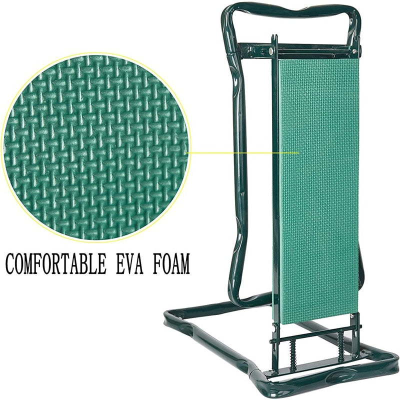 Garden Kneeler and Folding Seat with Tool Pouch by HitMyNeed