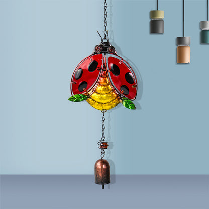 Garden Metal Ladybug Wind Chime Decor by HitMyNeed
