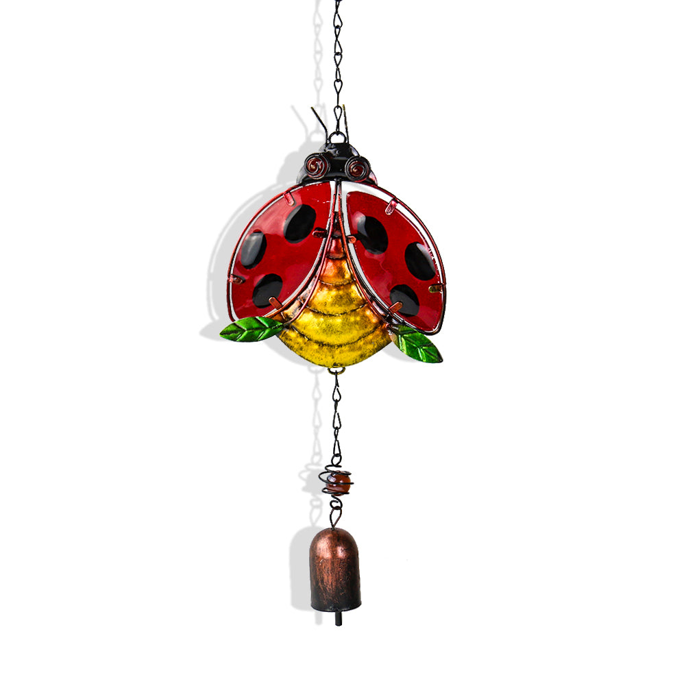 Garden Metal Ladybug Wind Chime Decor by HitMyNeed