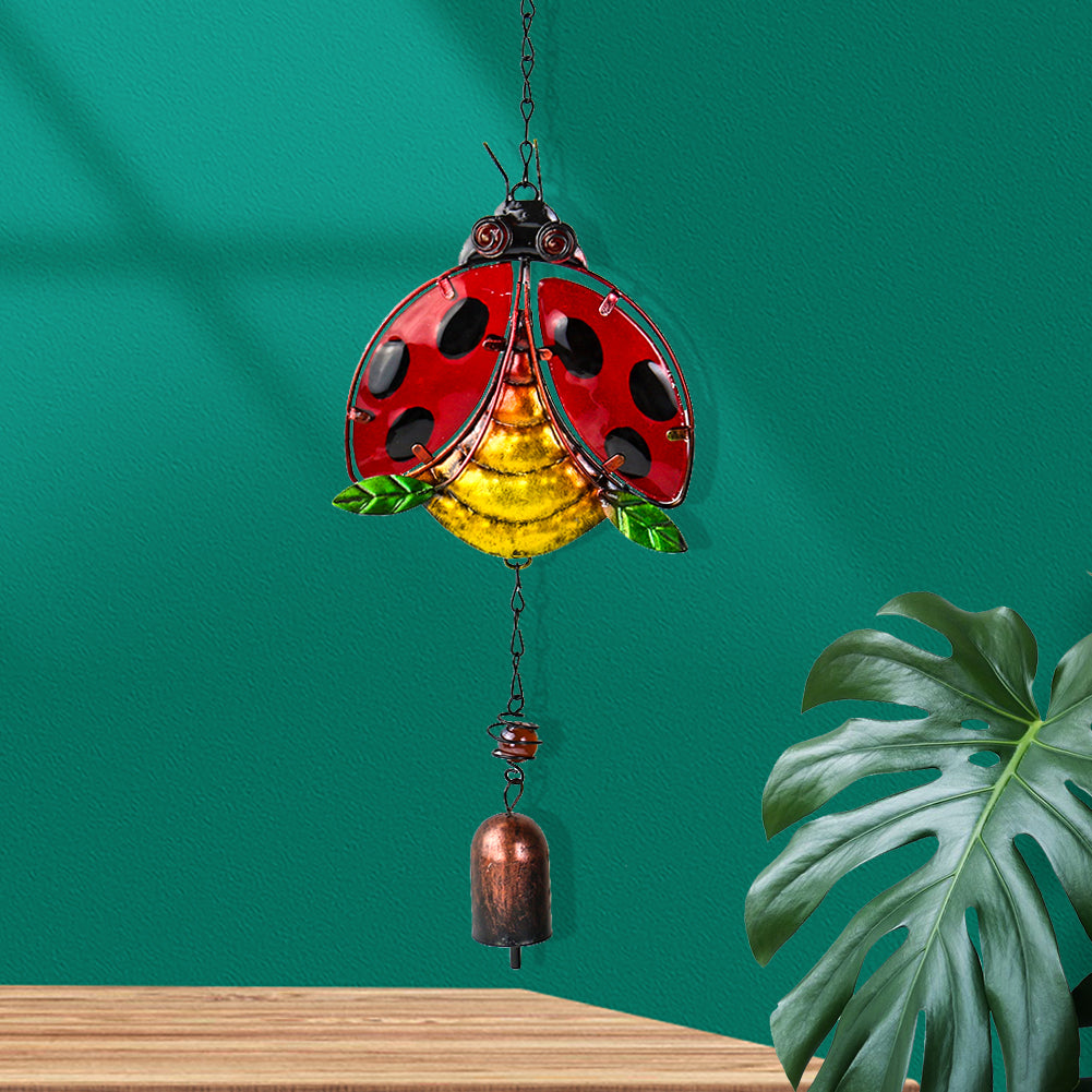 Garden Metal Ladybug Wind Chime Decor by HitMyNeed