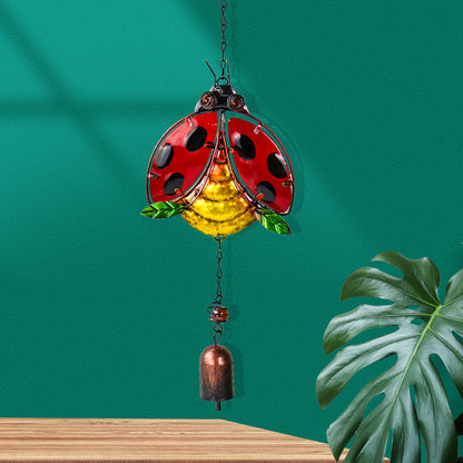 Garden Metal Ladybug Wind Chime Decor by HitMyNeed