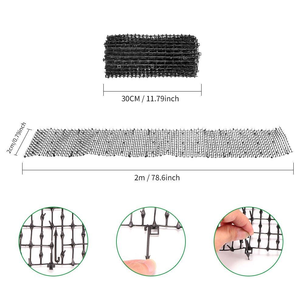 Garden Plastic Prickle Strip Pet Deterrent Mat by HitMyNeed