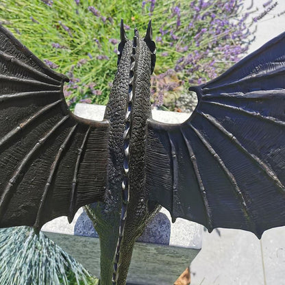 Garden Resin Dragon Water Fountain Statue by HitMyNeed