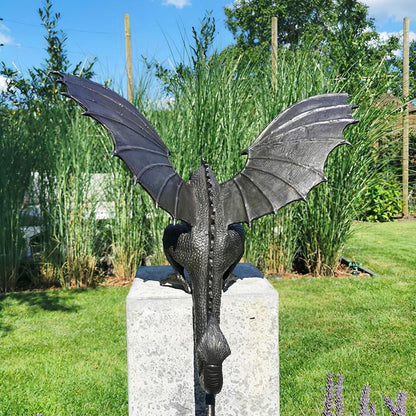 Garden Resin Dragon Water Fountain Statue by HitMyNeed