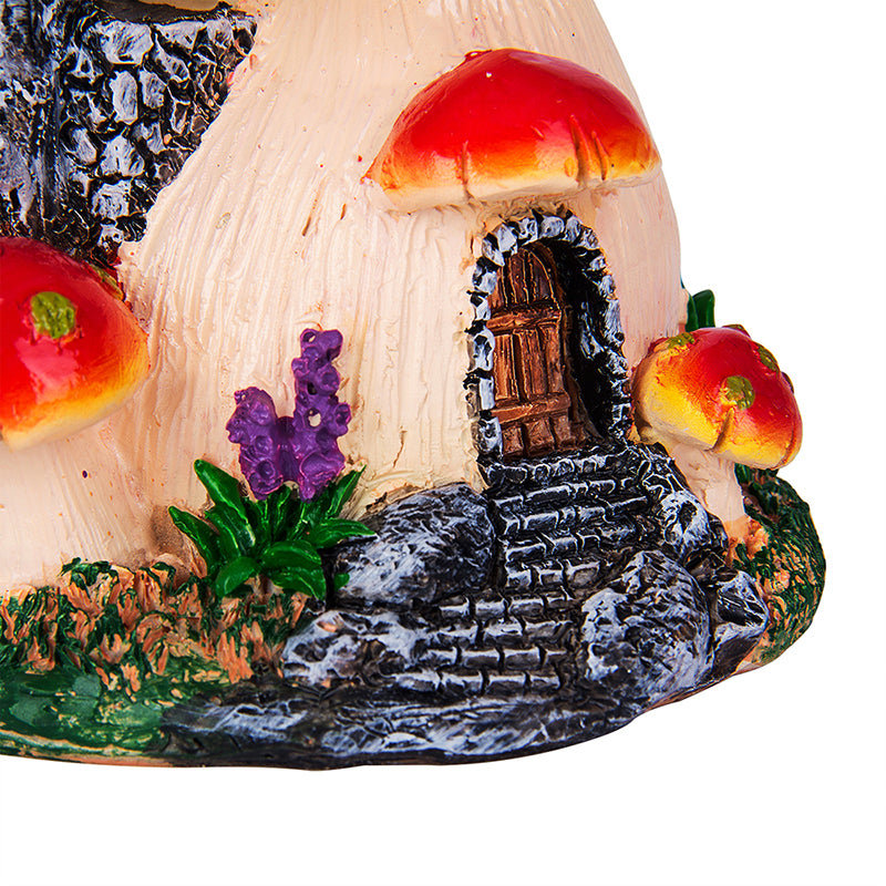 Garden Resin Mushroom Fairy House Ornament by HitMyNeed