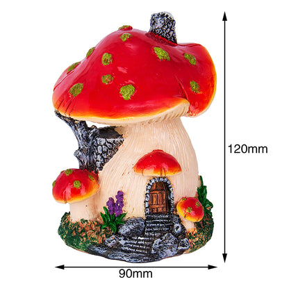 Garden Resin Mushroom Fairy House Ornament by HitMyNeed