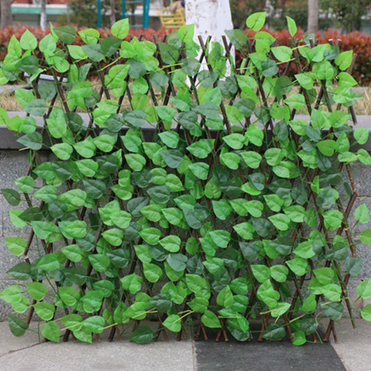 Garden Retractable Artificial Leaf Trellis Fence by HitMyNeed