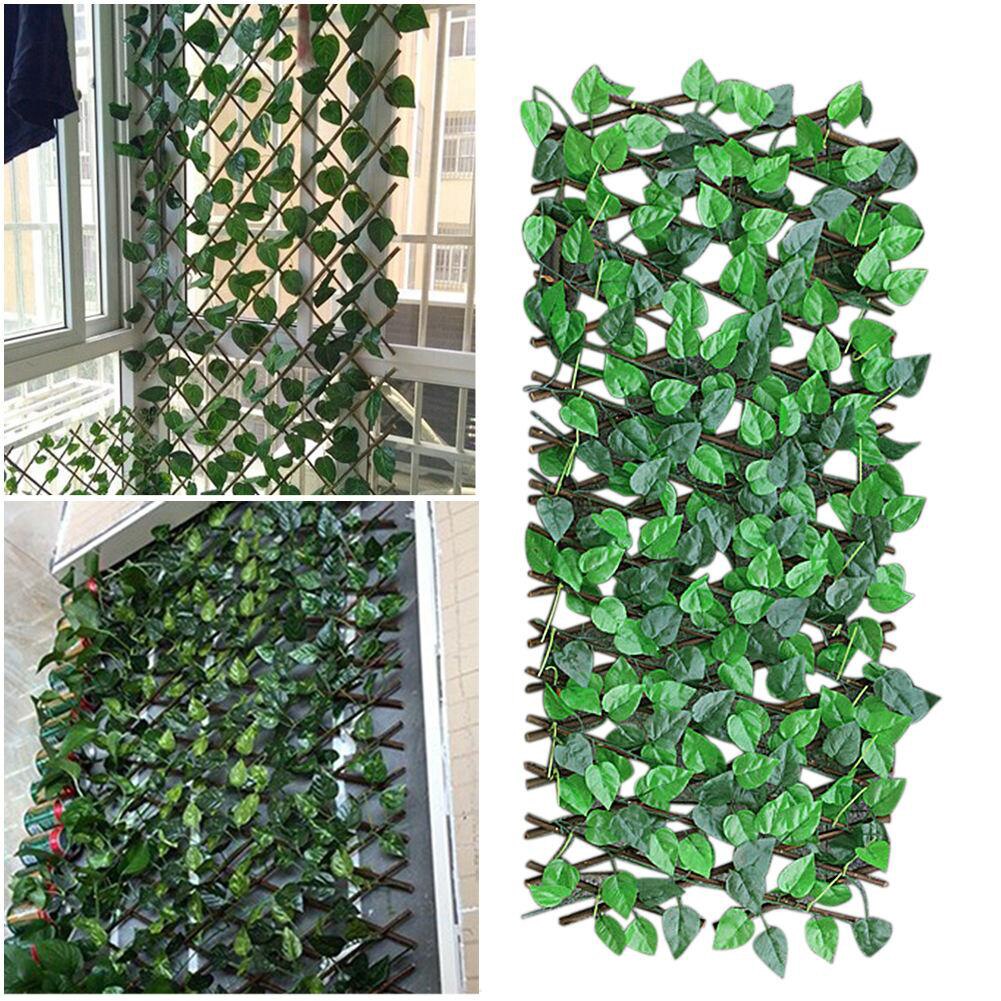 Garden Retractable Artificial Leaf Trellis Fence by HitMyNeed
