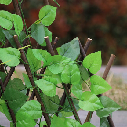 Garden Retractable Artificial Leaf Trellis Fence by HitMyNeed