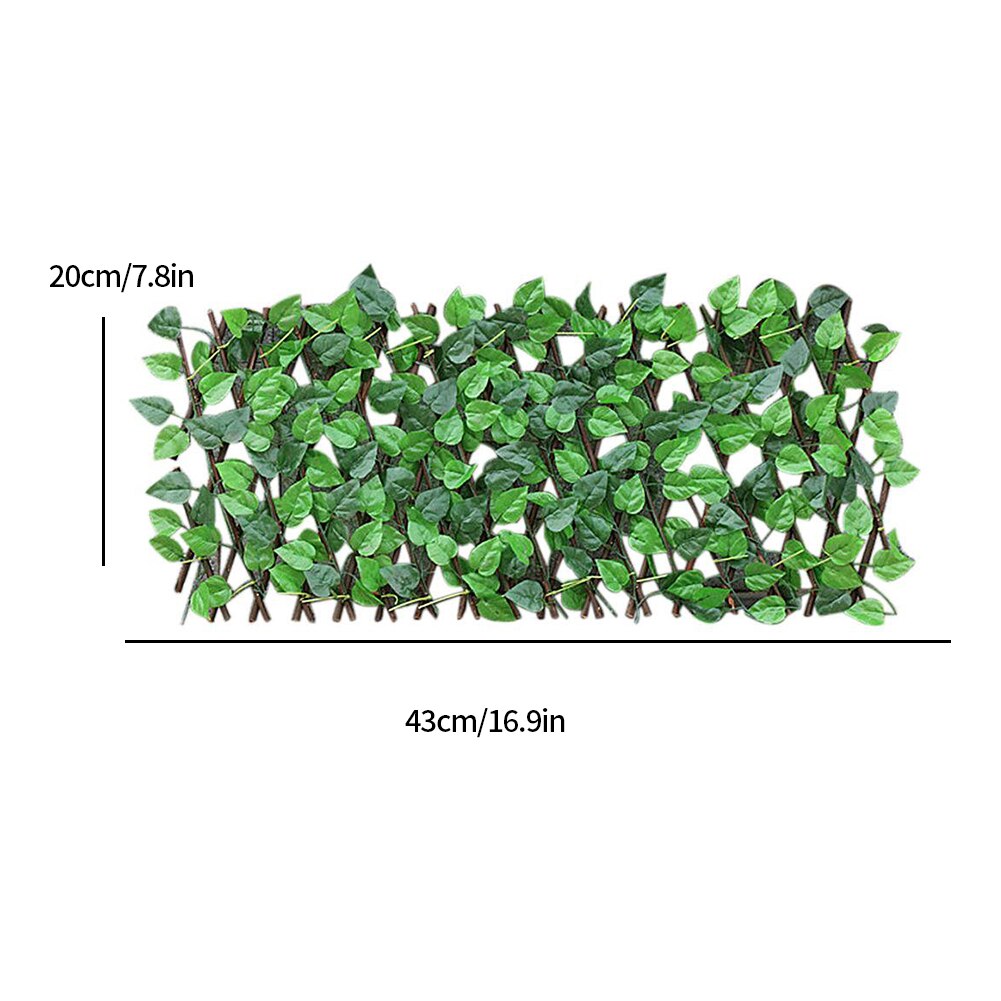 Garden Retractable Artificial Leaf Trellis Fence by HitMyNeed