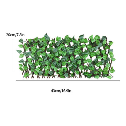Garden Retractable Artificial Leaf Trellis Fence by HitMyNeed