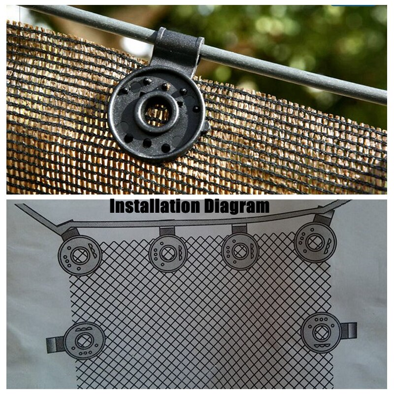 Garden Sunshade Net Clips 50-Pack by HitMyNeed