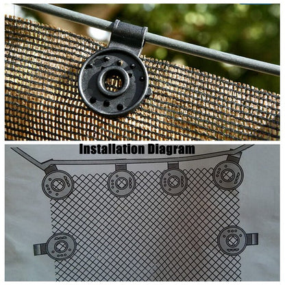 Garden Sunshade Net Clips 50-Pack by HitMyNeed