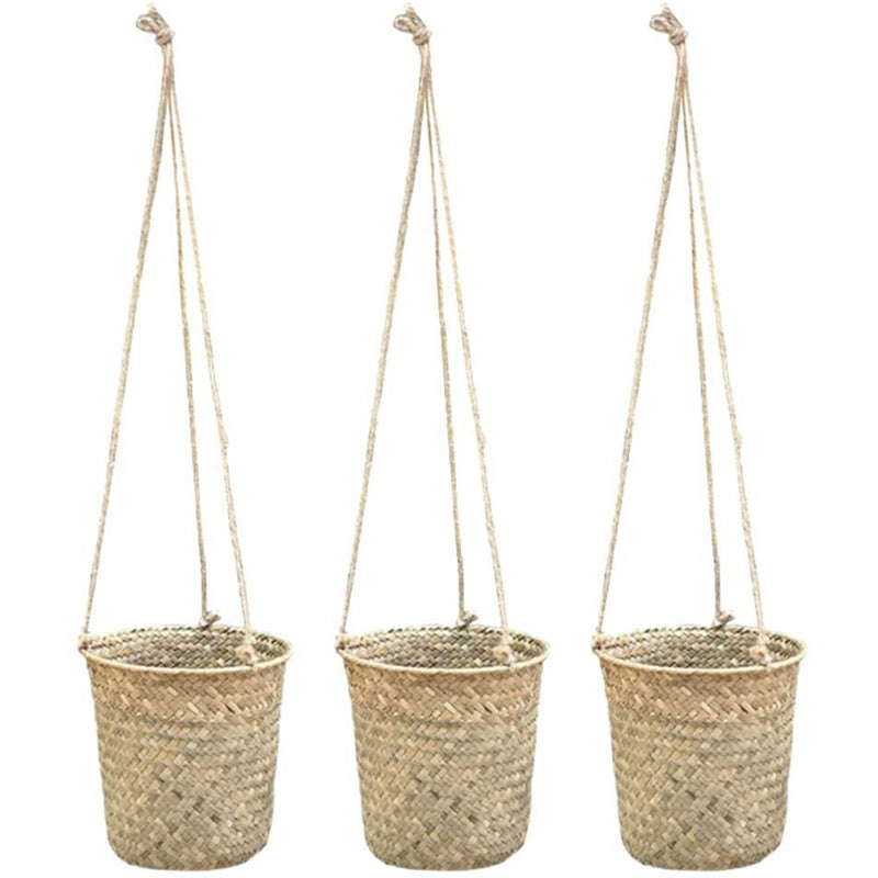 Garden Wicker Hanging Baskets Set of 3 by HitMyNeed