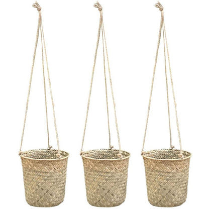 Garden Wicker Hanging Baskets Set of 3 by HitMyNeed