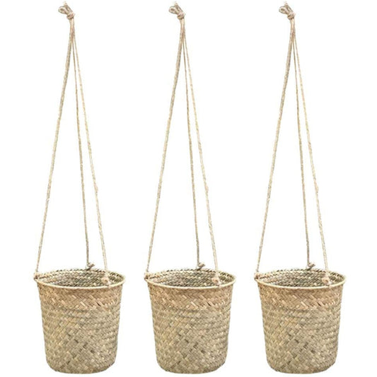 Garden Wicker Hanging Baskets Set of 3 by HitMyNeed